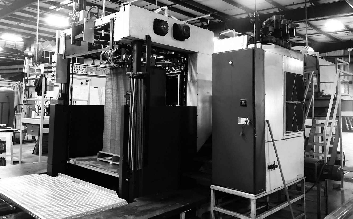 Sheeter line inside the plant